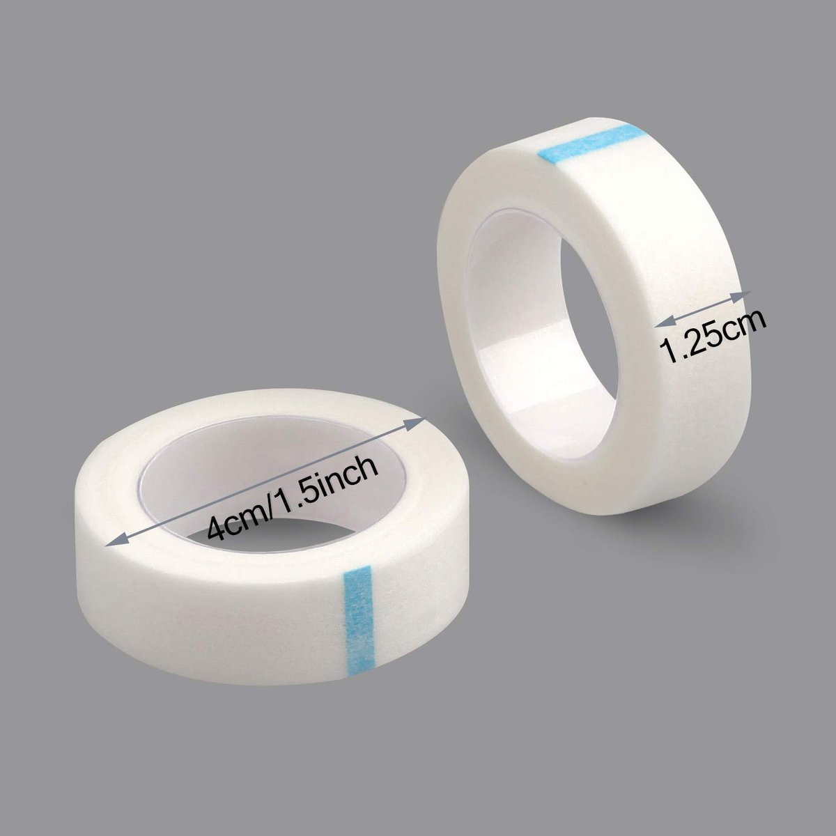 Fenshine 10 Rolls Micropore Medical Tape for Eyelash Extension – Adhesive Fabric Tape, 0.5 Inch x 10 Yards (White, 10 Count) - görsel 3