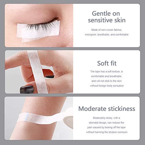Fenshine 10 Rolls Micropore Medical Tape for Eyelash Extension – Adhesive Fabric Tape, 0.5 Inch x 10 Yards (White, 10 Count) - görsel 12