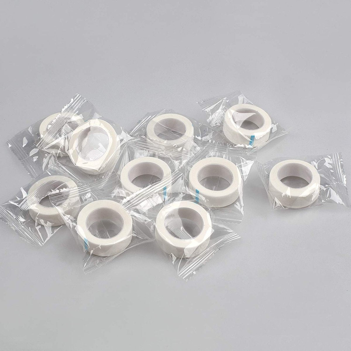 Fenshine 10 Rolls Micropore Medical Tape for Eyelash Extension – Adhesive Fabric Tape, 0.5 Inch x 10 Yards (White, 10 Count) - görsel 13