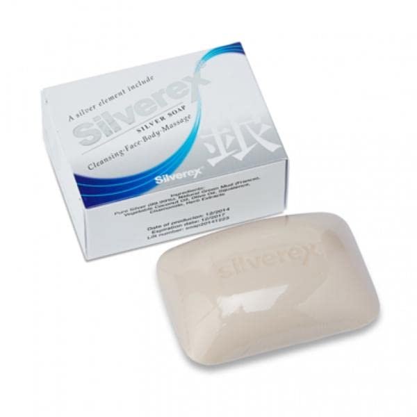 SILVEREX Colloidal Silver Soap Bar – Rich Bubbles for Skincare & Immune Support, 3.52 oz - görsel 1