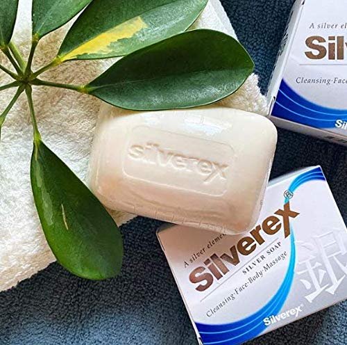 SILVEREX Colloidal Silver Soap Bar – Rich Bubbles for Skincare & Immune Support, 3.52 oz - görsel 2