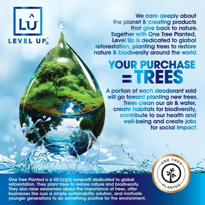 Level Up Boys Deodorant – Aluminum-Free, Alcohol-Free, Paraben-Free, 24 Hr Odor Protection, Clean Fresh Scent, for Kids & Tweens, Made in the USA