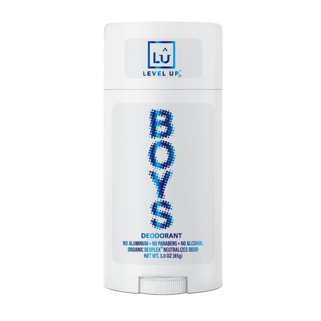 Level Up Boys Deodorant – Aluminum-Free, Alcohol-Free, Paraben-Free, 24 Hr Odor Protection, Clean Fresh Scent, for Kids & Tweens, Made in the USA - görsel 1