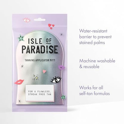 Isle of Paradise Tanning Applicator Mitt – Streak-Free Self-Tan Application, Water-Resistant, Reusable & Machine Washable