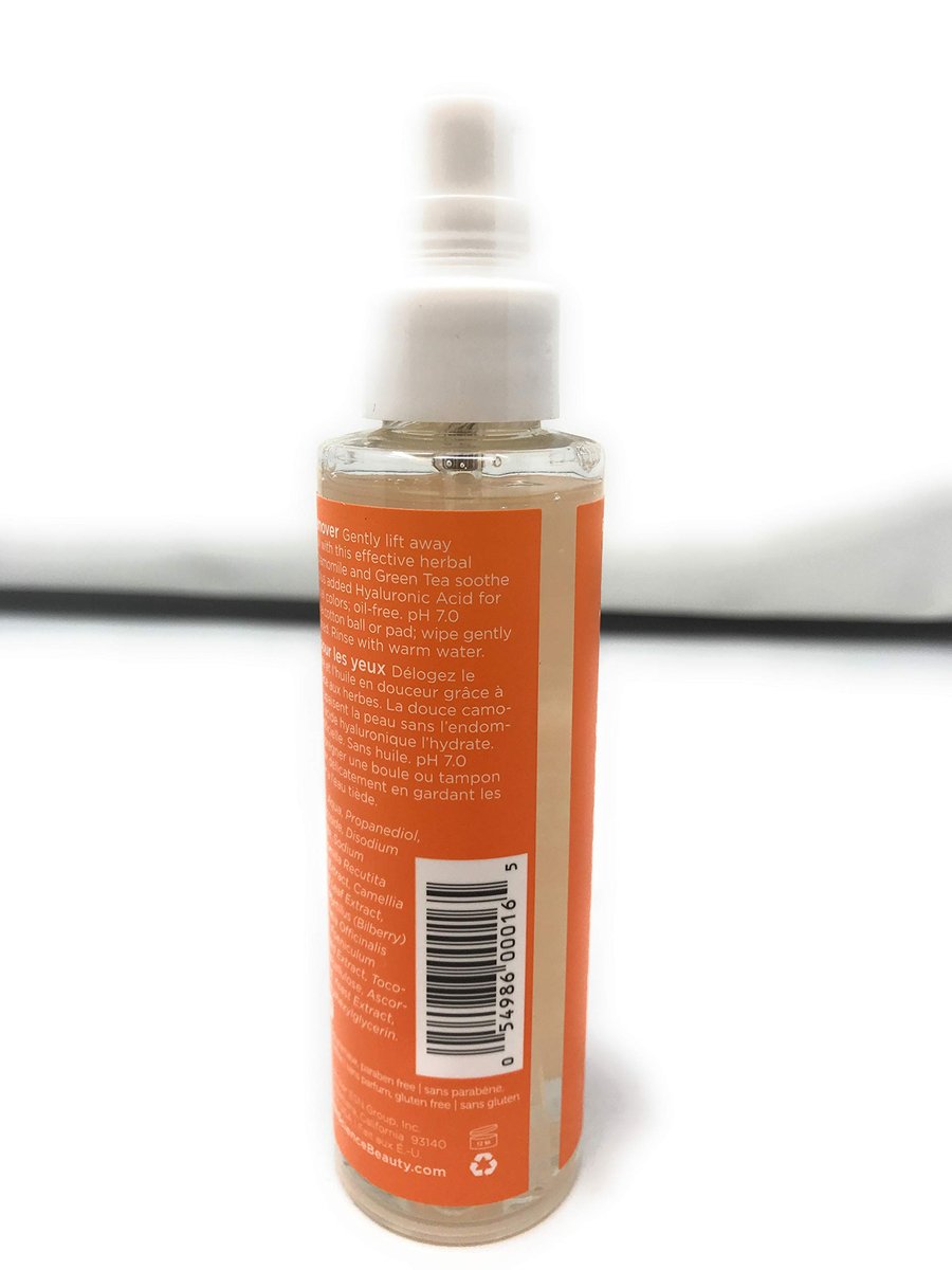 Earth Science Makeup Remover Eye, Chamomile Green Tea, 4 Fl Oz - Gentle & Effective Avelisse