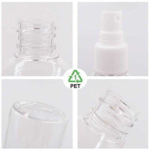 DreiWasser 5-Pack Small Spray Bottles 3.4oz (100ml) Clear PET Plastic for Essential Oils, Perfumes, Travel, Cleaning, Gardening - görsel 9