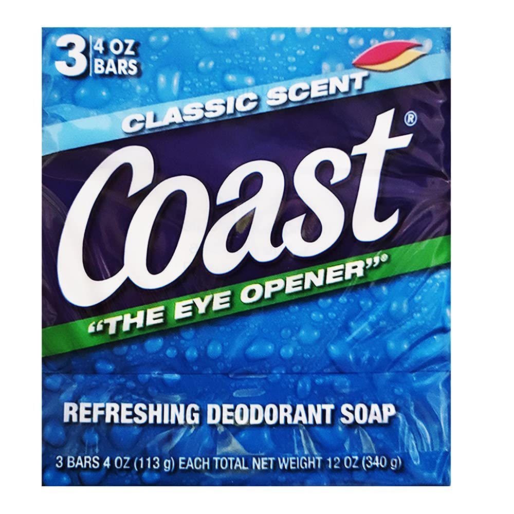 Coast Original Blue Bar Soap – 3-Pack, 9.5 oz, Classic Coconut Scent - görsel 1