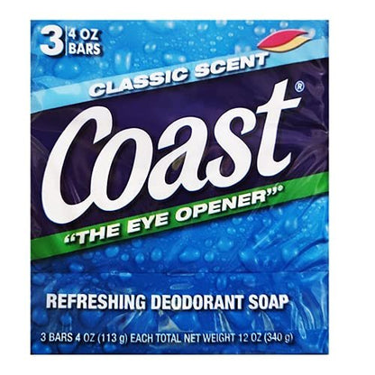 Coast Original Blue Bar Soap – 3-Pack, 9.5 oz, Classic Coconut Scent