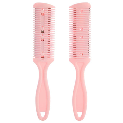 Glamlily Hair Thinning Razor Comb Set - Split End Trimmer - Effortless Thinning Comb - Pack of 4 (7.1 x 1.2 in, Assorted Colors)