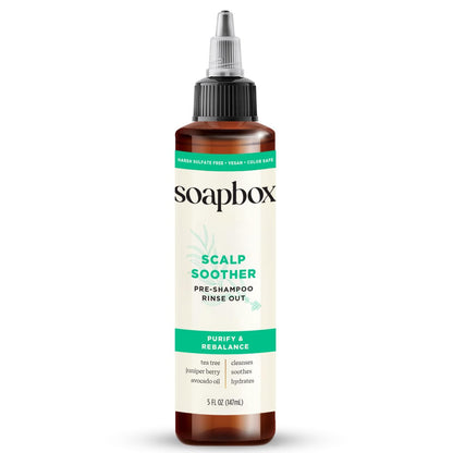 Soapbox Scalp Soother | Soothing Scalp Treatment with Tea Tree Oil & Hyaluronic Acid | Vegan & Cruelty-Free | 5 oz