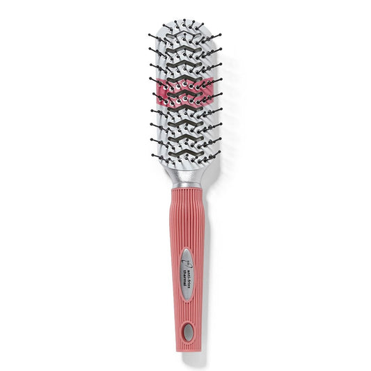 Ion Smoothing Thermal Vent Brush - Ceramic Hair Brush for Blow Drying, Multi-Colored
