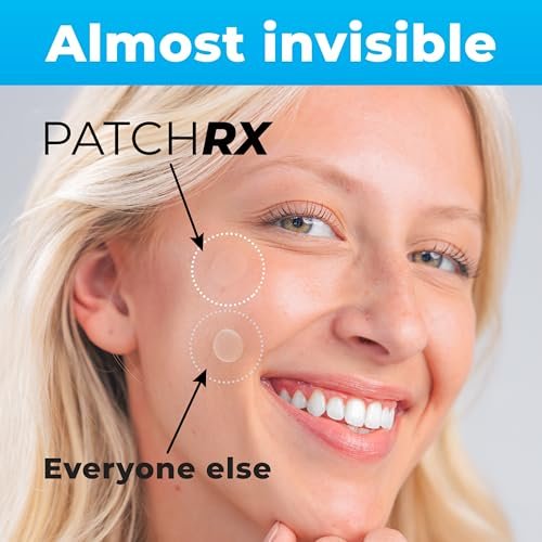 PatchRx Pimple Patches for Face (120 Patches) - Hydrocolloid Acne Patches with Tea Tree Oil, Acne Dots, Zit Stickers - görsel 6
