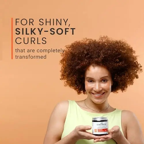 Curlsmith Double Cream Deep Quencher - Deep Conditioning Mask for Curls, Hydrating & Detangling, For All Curl Types, Vegan & Cruelty Free (8 oz) Avelisse