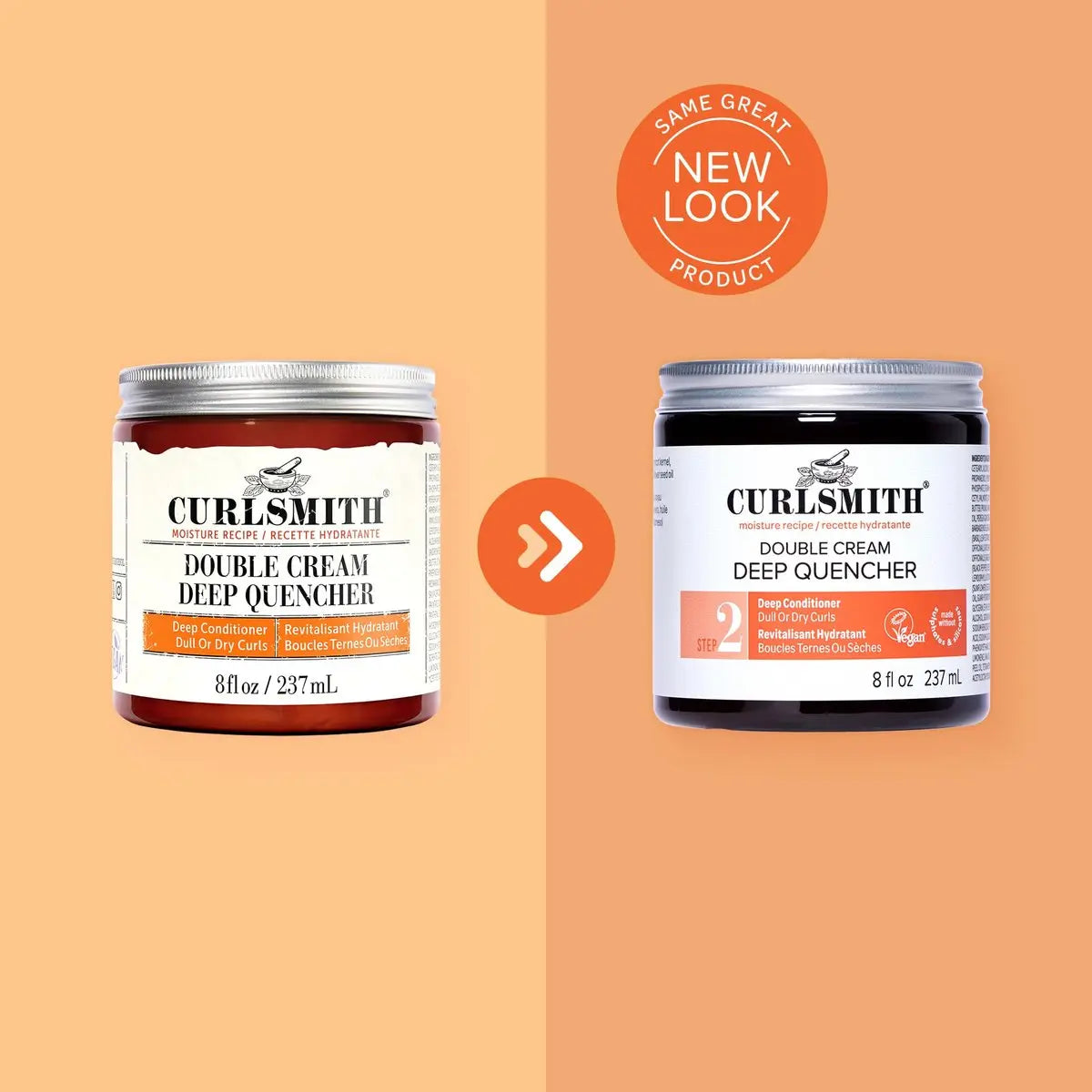 Curlsmith Double Cream Deep Quencher - Deep Conditioning Mask for Curls, Hydrating & Detangling, For All Curl Types, Vegan & Cruelty Free (8 oz) Avelisse