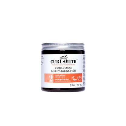 Curlsmith Double Cream Deep Quencher - Deep Conditioning Mask for Curls, Hydrating & Detangling, For All Curl Types, Vegan & Cruelty Free (8 oz) Avelisse