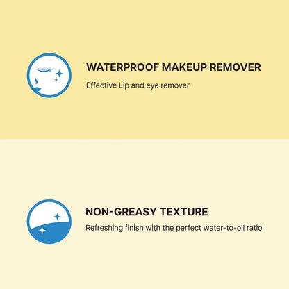 Illiyoon Fresh Moisture Lip and Eye Makeup Remover - Gentle Waterproof Makeup Remover, Non-Greasy with Fermented Yuzu Extract, 10.14 Fl Oz Avelisse