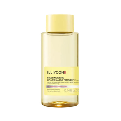 Illiyoon Fresh Moisture Lip and Eye Makeup Remover - Gentle Waterproof Makeup Remover, Non-Greasy with Fermented Yuzu Extract, 10.14 Fl Oz Avelisse