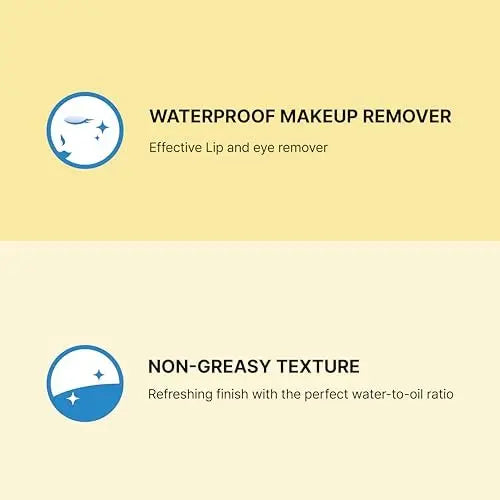 Illiyoon Fresh Moisture Lip and Eye Makeup Remover - Gentle Waterproof Makeup Remover, Non-Greasy with Fermented Yuzu Extract, 10.14 Fl Oz Avelisse
