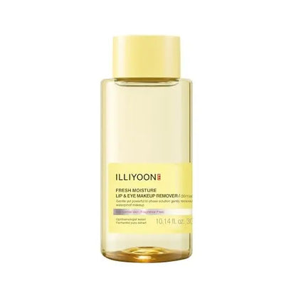 Illiyoon Fresh Moisture Lip and Eye Makeup Remover - Gentle Waterproof Makeup Remover, Non-Greasy with Fermented Yuzu Extract, 10.14 Fl Oz Avelisse