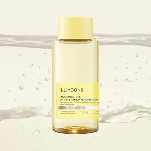 Illiyoon Fresh Moisture Lip and Eye Makeup Remover - Gentle Waterproof Makeup Remover, Non-Greasy with Fermented Yuzu Extract, 10.14 Fl Oz Avelisse