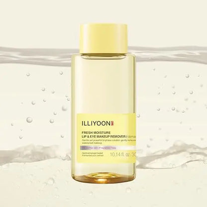 Illiyoon Fresh Moisture Lip and Eye Makeup Remover - Gentle Waterproof Makeup Remover, Non-Greasy with Fermented Yuzu Extract, 10.14 Fl Oz Avelisse