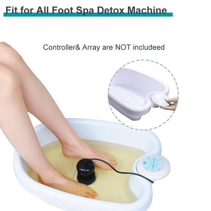 iMeshbean Ionic Detox Foot Bath Tub Basin - White with 100 Liners for All Detox Machines
