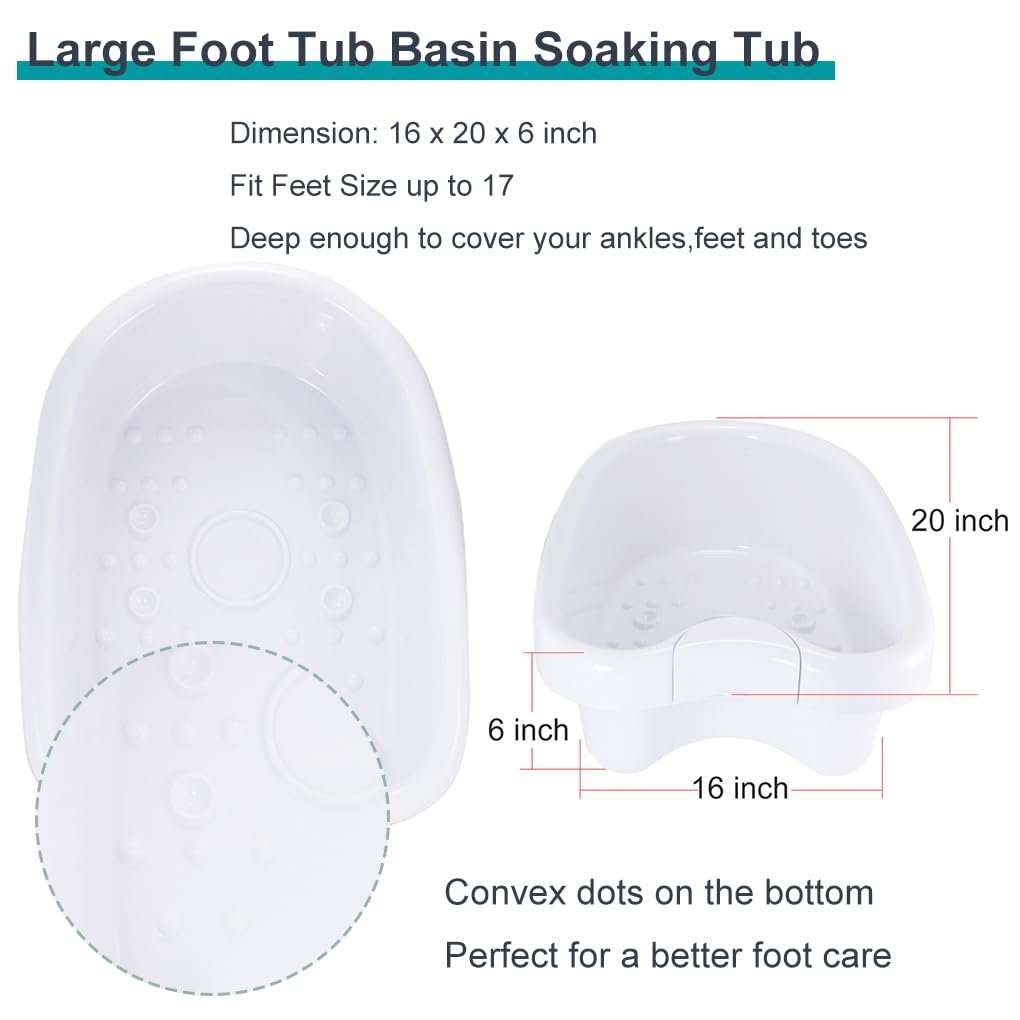 iMeshbean Ionic Detox Foot Bath Tub Basin - White with 100 Liners for All Detox Machines - görsel 3