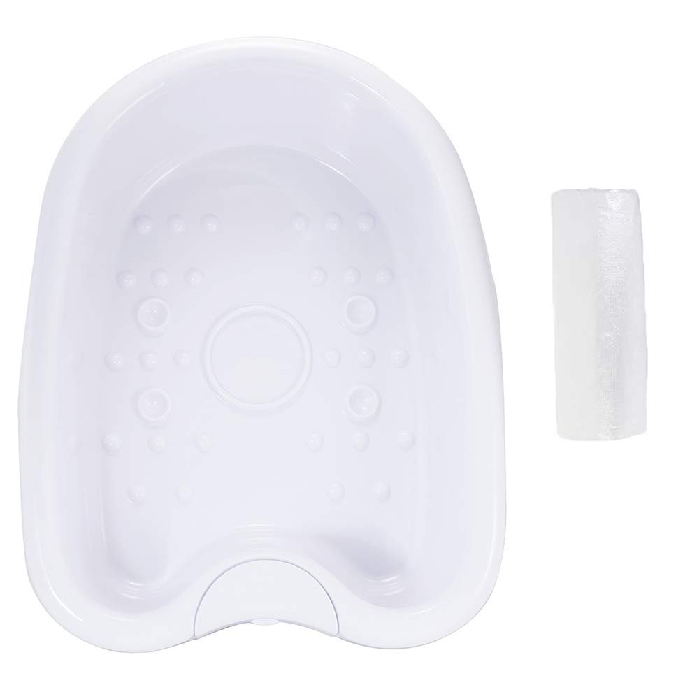 iMeshbean Ionic Detox Foot Bath Tub Basin - White with 100 Liners for All Detox Machines - görsel 1