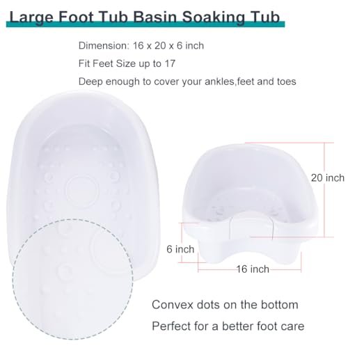 iMeshbean Ionic Detox Foot Bath Tub Basin - White with 100 Liners for All Detox Machines - görsel 4