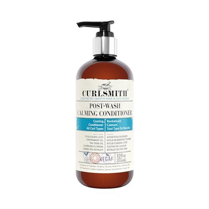 Curlsmith Post-Wash Calming Conditioner – Vegan Cooling Rinse-Out Conditioner for All Hair Types, Scalp Soothing, 12 fl oz