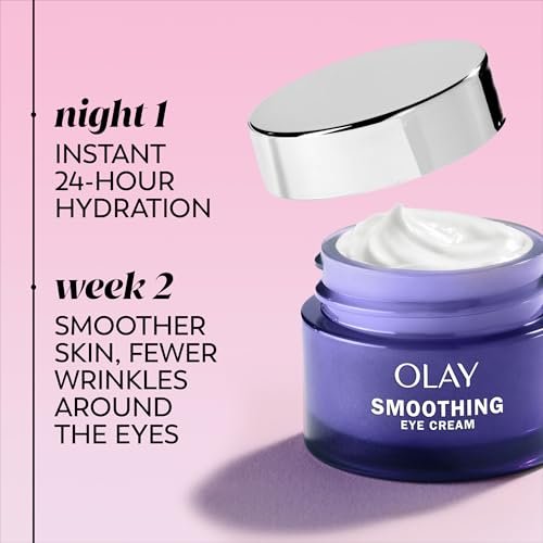 Olay Retinol 24 Night Smoothing Eye Cream - Fragrance-Free Hydrating Under Eye Treatment with Vitamin B3 and Retinol Complex, 0.5 Fl Oz Avelisse