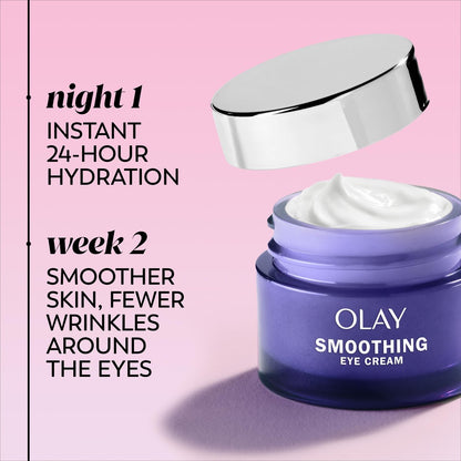 Olay Retinol 24 Night Smoothing Eye Cream - Fragrance-Free Hydrating Under Eye Treatment with Vitamin B3 and Retinol Complex, 0.5 Fl Oz Avelisse