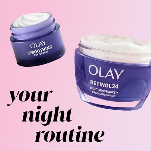 Olay Retinol 24 Night Smoothing Eye Cream - Fragrance-Free Hydrating Under Eye Treatment with Vitamin B3 and Retinol Complex, 0.5 Fl Oz Avelisse