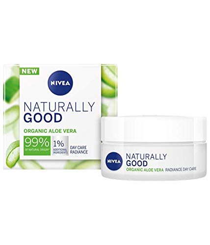 NIVEA NATURALLY GOOD Cream Day Care Radiance Aloe Vera 50ml - Natural Radiance Face Moisturizer - görsel 2