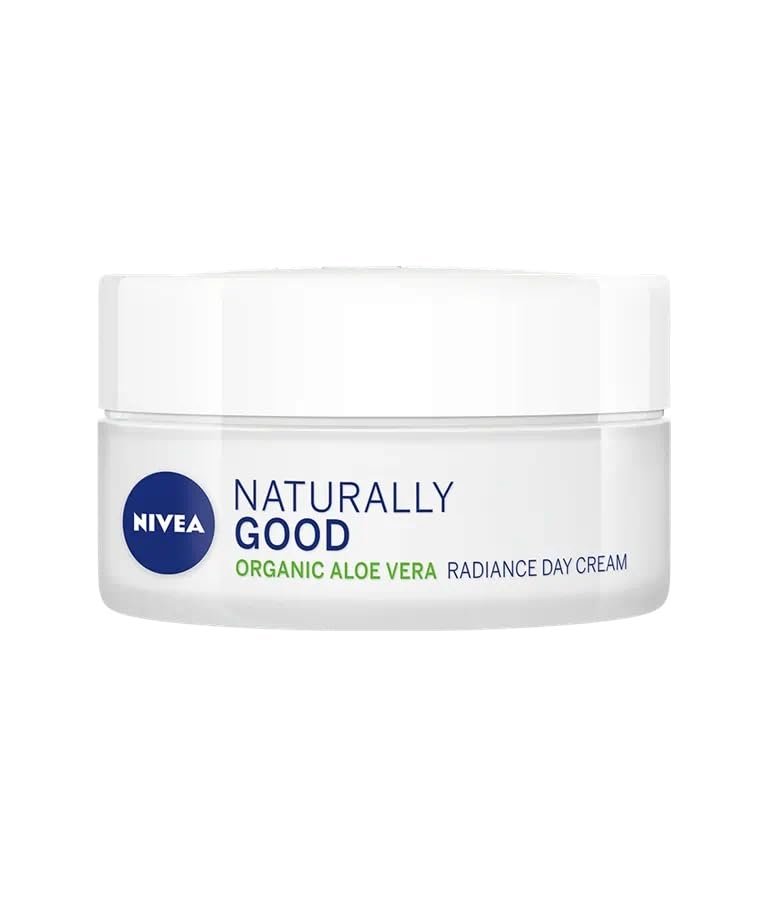 NIVEA NATURALLY GOOD Cream Day Care Radiance Aloe Vera 50ml - Natural Radiance Face Moisturizer - görsel 4