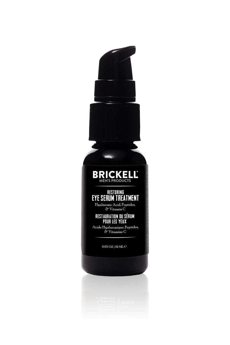 Brickell Men's Dark Circle Under Eye Treatment Serum – Natural & Organic Eye Gel for Wrinkles, Dark Bags & Youthful Skin (0.65 oz, Unscented) Avelisse