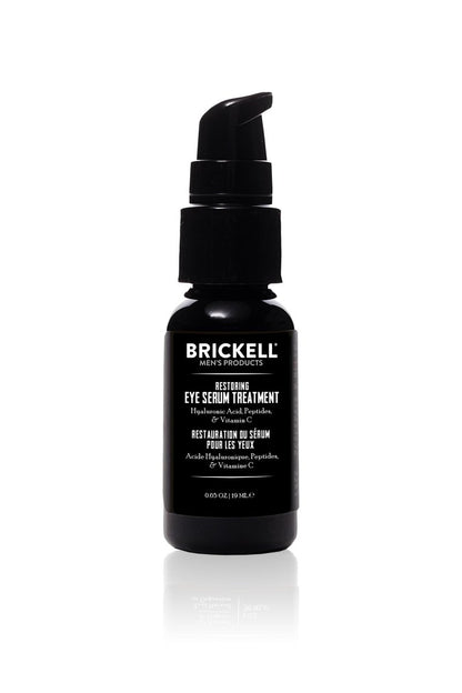 Brickell Men's Dark Circle Under Eye Treatment Serum – Natural & Organic Eye Gel for Wrinkles, Dark Bags & Youthful Skin (0.65 oz, Unscented) Avelisse