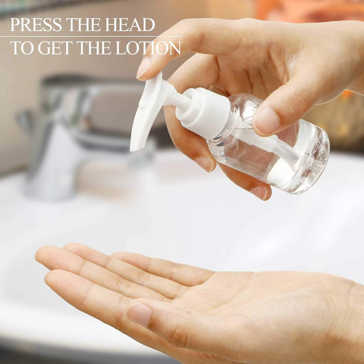 4 Pack Transparent Travel Pump Bottles – Mini Plastic Foamer Dispensers for Lotion, Shampoo, and Cosmetics - görsel 7