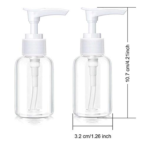 4 Pack Transparent Travel Pump Bottles – Mini Plastic Foamer Dispensers for Lotion, Shampoo, and Cosmetics - görsel 6
