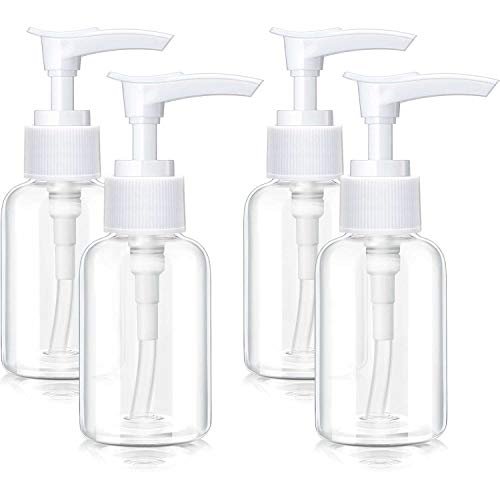 4 Pack Transparent Travel Pump Bottles – Mini Plastic Foamer Dispensers for Lotion, Shampoo, and Cosmetics - görsel 2