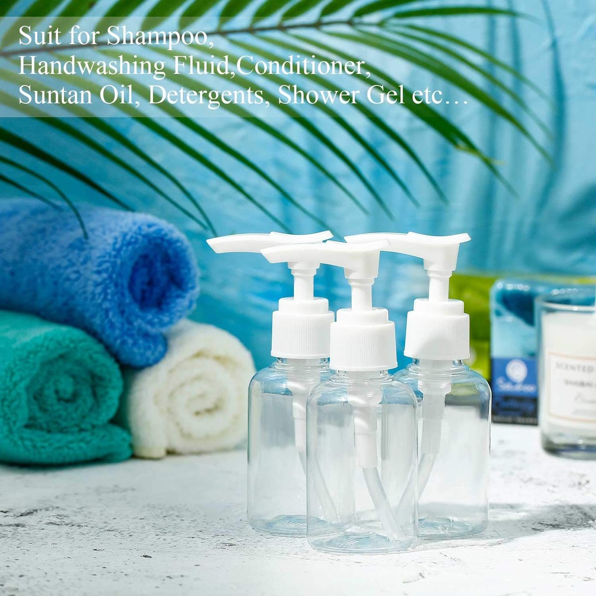 4 Pack Transparent Travel Pump Bottles – Mini Plastic Foamer Dispensers for Lotion, Shampoo, and Cosmetics - görsel 11