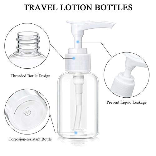 4 Pack Transparent Travel Pump Bottles – Mini Plastic Foamer Dispensers for Lotion, Shampoo, and Cosmetics - görsel 4