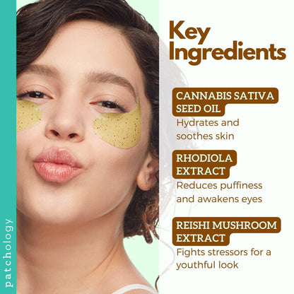 Patchology Chill Mode Under Eye Patches - Soothing Oil-Infused Gel Eye Masks for Puffy Eyes, Dark Circles, Wrinkles & Hydration - 5 Pairs Avelisse