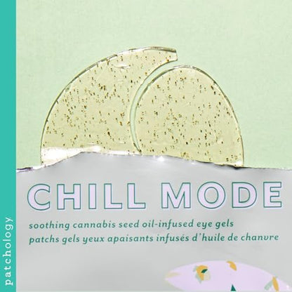 Patchology Chill Mode Under Eye Patches - Soothing Oil-Infused Gel Eye Masks for Puffy Eyes, Dark Circles, Wrinkles & Hydration - 5 Pairs Avelisse