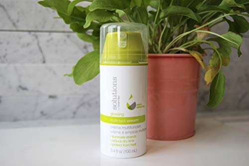 GREAT CLIPS Solutions Glossing Multi-Task Cream 3.4 oz - Smooths & Softens Hair, Tames Frizz & Fly-aways Avelisse