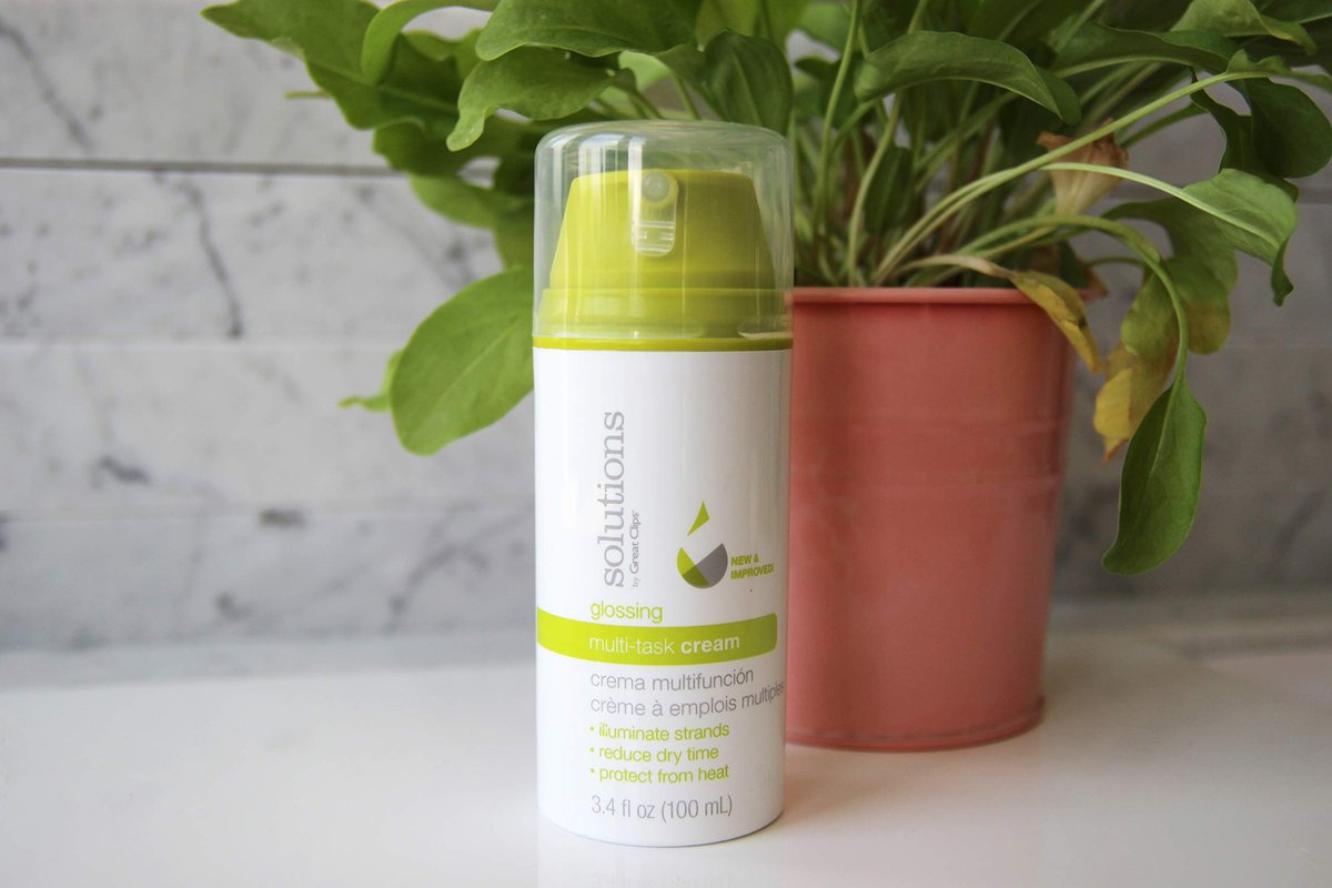 GREAT CLIPS Solutions Glossing Multi-Task Cream 3.4 oz - Smooths & Softens Hair, Tames Frizz & Fly-aways Avelisse