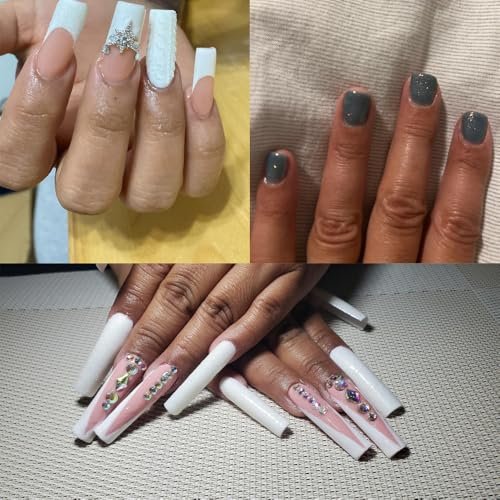 Bellecrey White Rainbow Holographic Nail Glitter Powder 10g - Fine Sugar Coat Effect for Nail Art - görsel 4