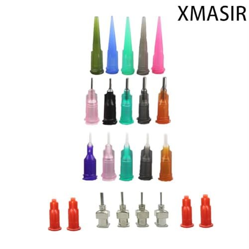 Xmasir Jagua Henna Applicator Bottles Kit - 32 Piece Set for Tattoo Body Paint, Precision Applicator with 4 Bottles, 4 Caps, and 16 Needle Tips - görsel 6