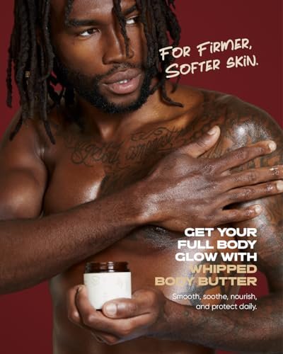 Buttah Skin Whipped Body Butter 4oz - 100% Natural & Organic African Shea Butter Moisturizer for Melanin Rich Skin | Black Owned Skincare Avelisse