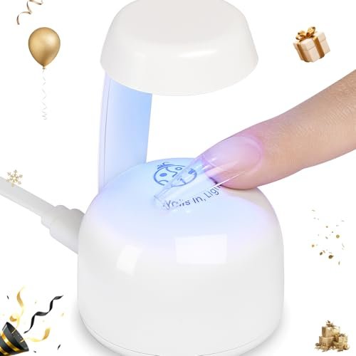 Beetles Mini UV Light for Gel Nails Flash Curing with Smart Sensor – Portable LED Lamp for Fast Gel Polish Drying Avelisse